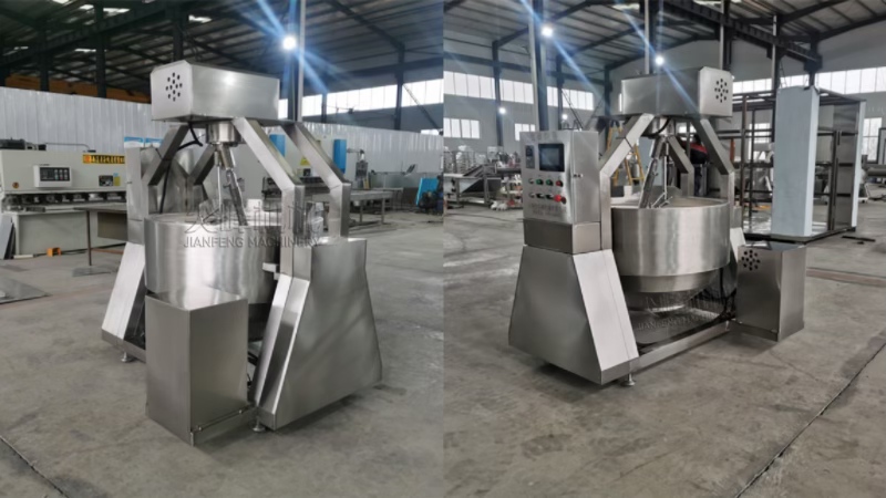 半自动电磁加热行星搅拌炒锅